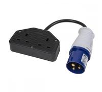 Worksafe 16A/13A Twin Trailing Socket & Cable Set