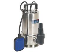 Sealey Submersible Water Pump WPS250A - Stainless, Automatic, 250 L/min, 230V
