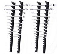 Sealey Wr01 2 Piece Sharks Teeth Draw Or Wall Mountable Spanner Rack - Twin Pack