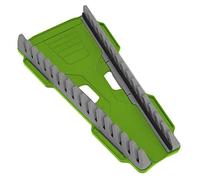 Sealey Reversible Spanner Rack WR11HV Hi-Vis 16pc Green