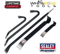Sealey Wrecking Bar Set 5pc Premier Crowbar Prybar 175mm 300mm 380mm 455mm 610mm