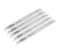 Sealey WRS3013/200 Worksafe® Reciprocating Saw Blade 225mm 14tpi - Pack of 5
