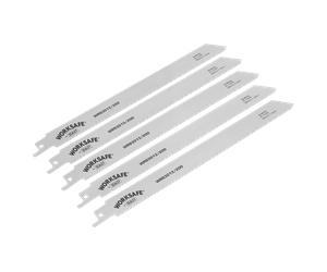 Sealey WRS3013/200 Worksafe® Reciprocating Saw Blade 225mm 14tpi - Pack of 5