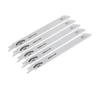 Sealey Reciprocating Saw Blade for Metal 225mm 18tpi - Pack of 5 WRS3014/200
