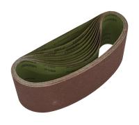 Sealey WSB61100 Worksafe® 100 x 610mm Sanding Belt 100Grit - Pack of 10