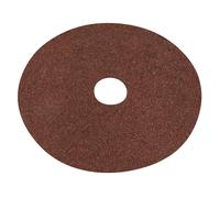 Sealey WSD524 Worksafe® 125mm Fibre Backed Sanding Disc 24Grit - Pack of 25
