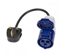 Sealey Trailing Socket & Cable Set WSP1316 – 13A/16A, 2P+E Blue, 0.35m