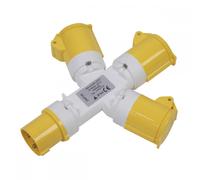 Sealey WSTWA 2P+E 3-Way Adaptor 110V
