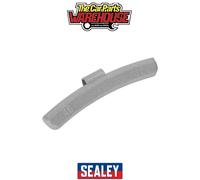 Sealey WWAH45 Wheel Weight 45G Hammer-On Plastic Coated Zinc For Alloy Wheels Pack Of 50