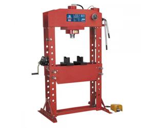 Sealey YK759FAH Air/Hydraulic Press 75 Tonne Floor Type With Foot Pedal