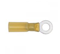 Sealey YTSR2564 Heat Shrink Ring Terminal Ø6.4Mm Yellow Pack Of 25