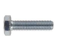 Sealey Zinc Plated 8.8 Steel Din 933 HT Setscrews M10 40mm Pack of 25
