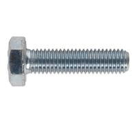 Sealey Zinc Plated 8.8 Steel Din 933 HT Setscrews M10 40mm Pack of 25