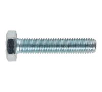 Sealey Zinc Plated 8.8 Steel Din 933 HT Setscrews M10 50mm Pack of 25