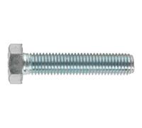 Sealey Zinc Plated 8.8 Steel Din 933 HT Setscrews M14 70mm Pack of 10
