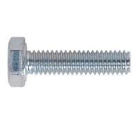 Sealey Zinc Plated 8.8 Steel Din 933 HT Setscrews M4 10mm Pack of 50