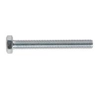 Sealey Zinc Plated 8.8 Steel Din 933 HT Setscrews M6 50mm Pack of 50