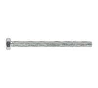 Sealey Zinc Plated 8.8 Steel Din 933 HT Setscrews M6 75mm Pack of 50