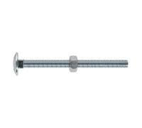 Sealey Zinc Plated Coach Bolt & Nut M6 x 75mm, DIN 603 - Pack of 100 CBN675