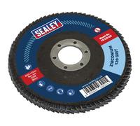 Sealey Flap Disc Zirconium 125mm 22mm Bore 120Grit