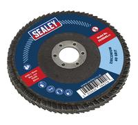 Sealey Zirconium Abrasive Flap Disc 100mm 40g Pack of 1