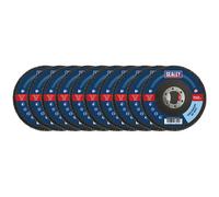 Sealey 60Grit Flap Discs Zirconium 115mm 22mm Bore - Pack of 10 - FD1156010