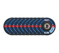 Sealey FD1158010 80Grit Flap Discs Zirconium Ø115Mm Ø22Mm Bore - Pack Of 10