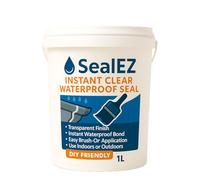 SealEZ Instant Clear Waterproof Sealant - 1L Transparent Waterproof Glue & Sealing Paint - Brush-On Leak Repair for Roofs, Gutters, Tiles, Outdoor Furniture - DIID PRODUCTS