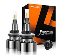 SEALIGHT 880 LED Fog Light Bulbs or DRL, 6000K White, Over 50000 Hours Lifespan, 885 893 899 Fog Lights, Super Bright Fog Light Bulb, Can-bus Error Free, Plug and Play, 360-degree Illumination