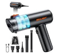 SEALIGHT Car Vacuum Portable Cordless, 25000Pa Handheld Cordless with High Power, Type-C Charging, 2 Suction Modes, Up to 40 Mins Runtime, Small Mini Vacuum for Car, Pet, Home