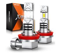 SEALIGHT - H8/H16/H11 LED Bulb, 18000LM, 1000% Brighter, H8 H16 Fog Lights, H11 Bulbs, 12000RPM Cooling Fan, 2 Pack