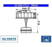 Sealing Cap, brake fluid reservoir ATE 03.3556-1113.2