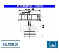 Sealing Cap, brake fluid reservoir ATE 03.3556-1115.2