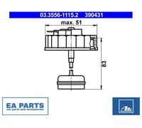 Sealing Cap, brake fluid reservoir ATE 03.3556-1115.2