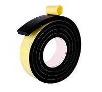 Sealing Foam Tape， Single Side Black Thickening Self-adhesive Sealant Strip Heat Insulation Collision Foam Tapes(5mm,1cm)