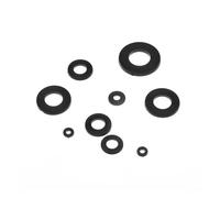Sealing gasket 100pcs M2 M2.5 M3 M4 M5 M6 M8 M10 M12 Black White Plastic Nylon Flat Washer Plane Spacer Insulation Gasket Ring For Screw Bolt Sealing gasket(WHITE,M2.5x5x1mm)