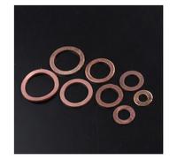Sealing gasket 120pcs 8 Sizes Solid Copper Washers Sump Plug Assortment Washer Set Plastic Box Professional Hardware Accessories Sealing gasket