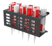 Sealing Pipe Holder Sealing Tube Storage Shelf, Hand Caulking Pipe Stand Workshop Hand Sealing Pipe Rack with Horizontal Base for Garage