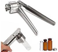 Sealing Pliers, Manual Vial Crimper-Aluminum Plastic/Full Aluminum,Held Capping,Bottle Cap Crimping Tool(20Amm)