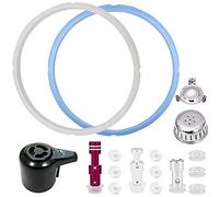Sealing Ring and Steam Release Handle,Float Valve Replacement Parts with Anti-Block Shield For Instant Pot Duo 8 Quart (8Qt)