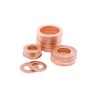 Sealing Ring Copper Washer,5Pcs M6 M8 M10 M12 M14 M16 M18 M20 Gasket Sealing Copper Washer Boat Crush Washer Flat Seal Ring Fitting(M12 12x18x2)