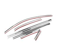Sealing Strip 10pcs Car Exterior Window Trim for A3 S3 Sedan 2015-2020 4 Door Weatherstrip Moulding Seal Strip Decoration Sticker Styling OQRDVVTT
