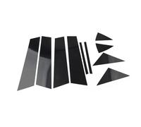 Sealing Strip 10PCS/Set Car Door Window Pillar Post Cover Decoration Trim Kit For Mazda 3 For Axela 2014 2015 2016 2017 2018 OQRDVVTT(Glossy Black)