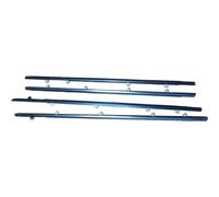 Sealing Strip 4Pcs Car Window Weatherstrip for Toyota for Corolla 1999-2002 Car Weatherstrip Window Moulding Trim OQRDVVTT(Silvery)