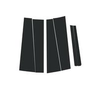 Sealing Strip 6Pcs Car Side Window Door Pillar Trim Posts Sticker Gloss Black Decoration Cover For Accord Sedan 2013 2014 2015 2016 2017 OQRDVVTT(Carbon Fiber Pattern)
