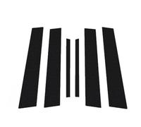 Sealing Strip 6Pcs Car Window Pillar Posts Door Trim Sticker Glossy Black For Nissan For Altima For Fibre 2019-2021 Decoration Exterior OQRDVVTT(Carbon fibre look)