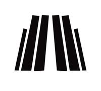 Sealing Strip 6Pcs For Acura TL 2004 2005 2006 2007 2008 Car Pillar Posts Door Window Decoration Stickers Auto Glossy Black Trims Cover Decal OQRDVVTT