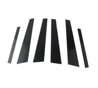 Sealing Strip 6pcs Glossy Black Car Door Window Pillar Post Sticker Cover Decoration Trim For E60 5Series 2004 2005 2006 2007 2008 2009 2010 OQRDVVTT