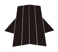 Sealing Strip 6Pcs Glossy Black Pillar Posts For VW For Passat B7 2011-2018 Door Window Trim Molding Cover Kit Decorative Accessories OQRDVVTT