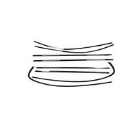 Sealing Strip Car Accessories Black Door Chrome Window Decorative Moulding Trim Strip For 5 Series M5 G30 2016-2023 OQRDVVTT
